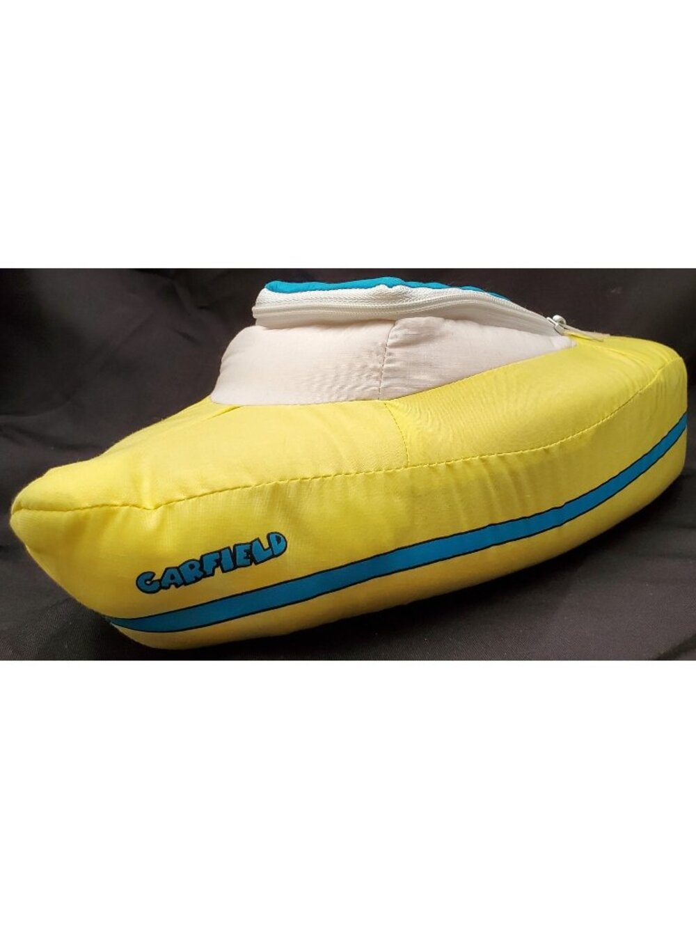 Vintage Dakin GARFIELD cat SPEED BOAT fabric stuffed plush with zipper top 1989